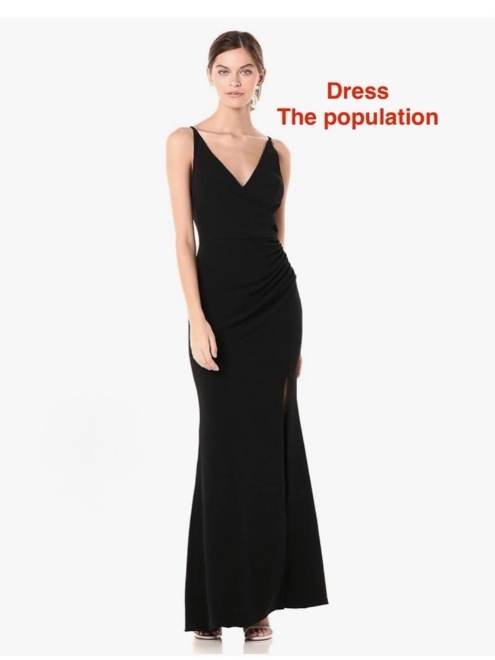 Dress the Population Elegant Black Maxi Dress